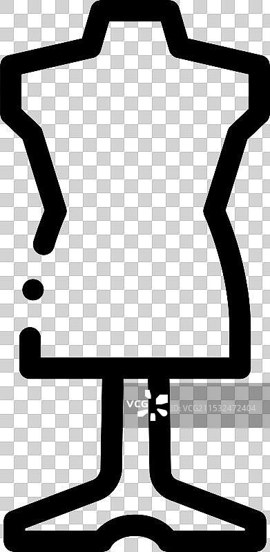 孤立的细线风格设计的虚拟图标图片素材