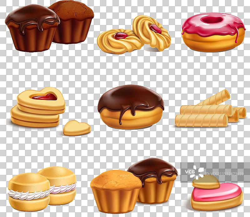 糖果产品图标集合图片素材