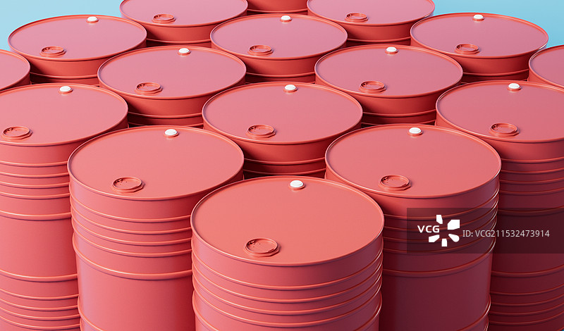 石油油桶3D插画图片素材
