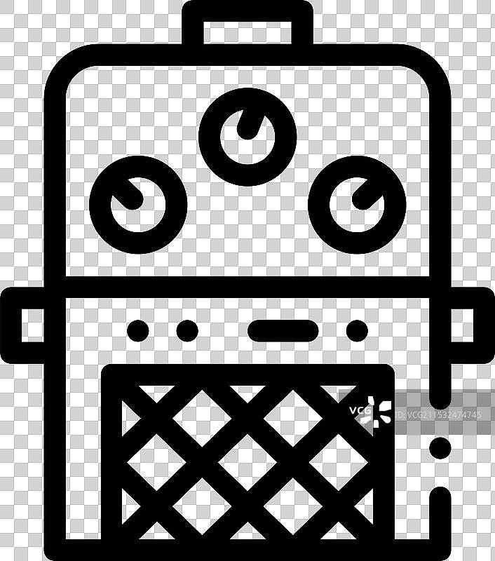 效果踏板图标，细线条风格设计图片素材