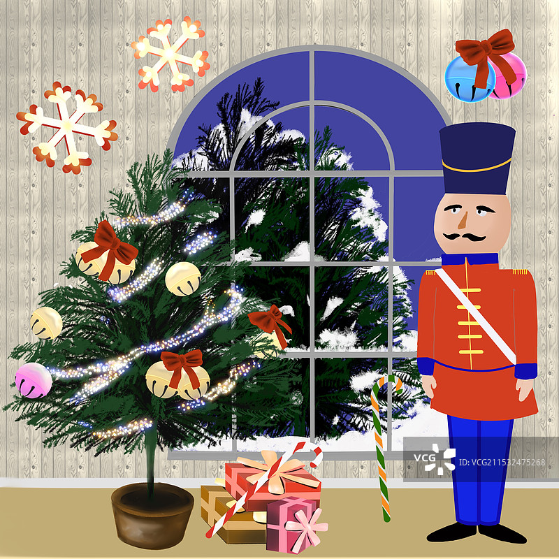 圣诞节插画图片素材