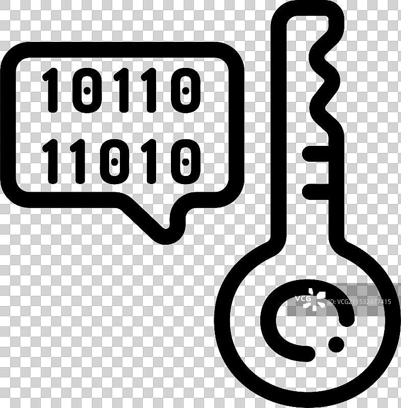 加密图标，细线条风格设计，独立展示图片素材