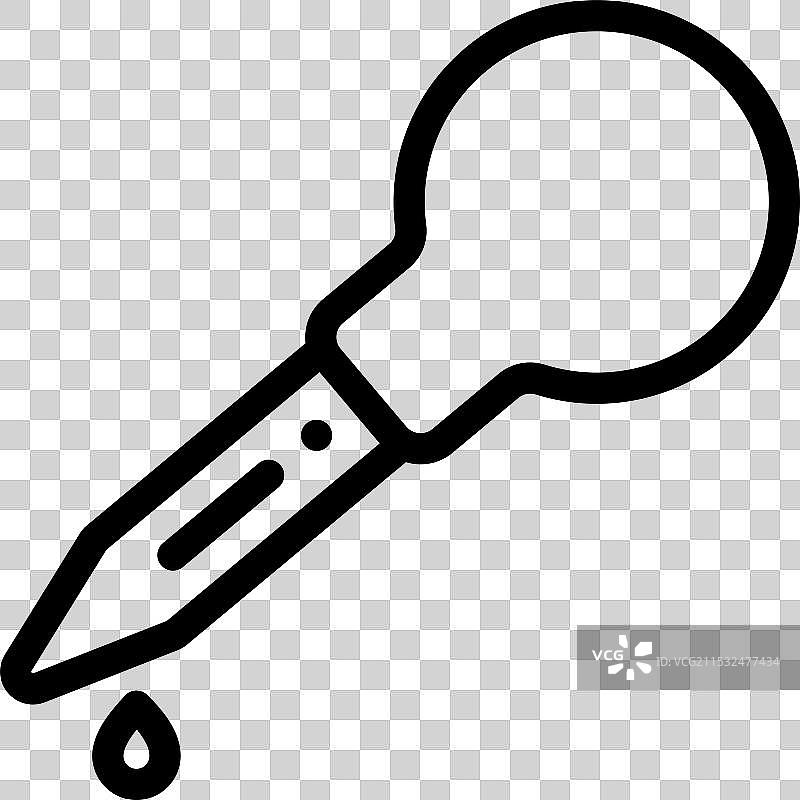 灌肠图标，细线风格设计，独立于背景图片素材