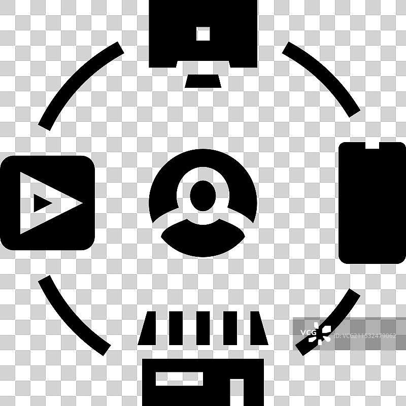 全渠道现代商业图标图片素材