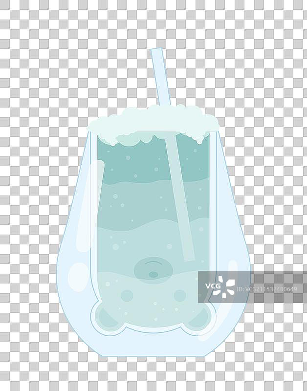 热带鸡尾酒概念，异域风情的冷蓝饮品图片素材