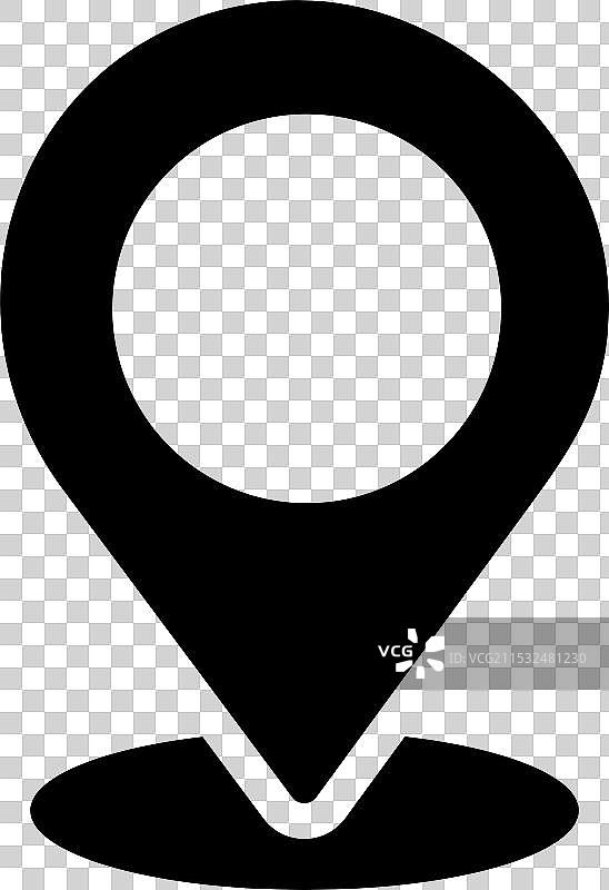 图钉图标设计轮廓模板图片素材