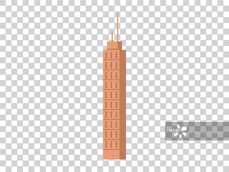 摩天大楼的城市视角得到了丰富图片素材