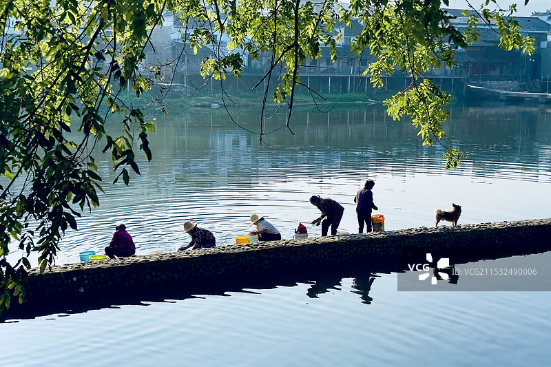 中国江西省景德镇市浮梁县瑶里古镇景区图片素材