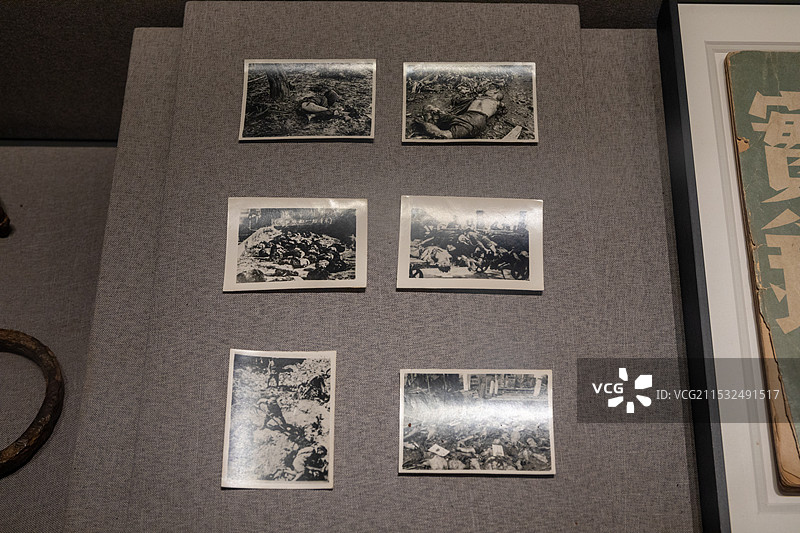 山西烽火抗战博物馆日军暴行照片图片素材