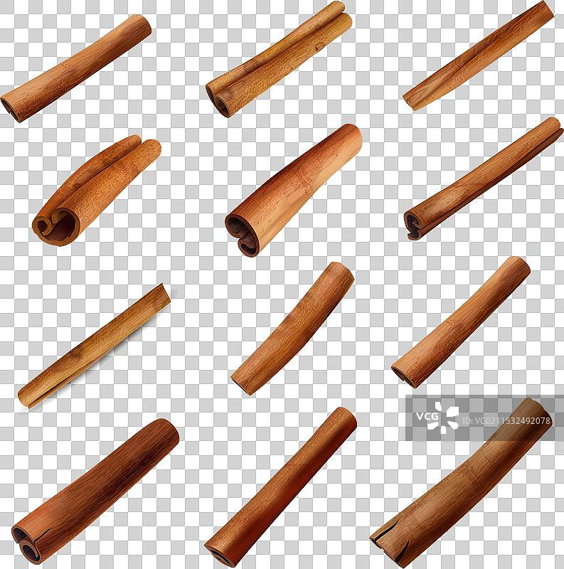 肉桂棒套装图片素材