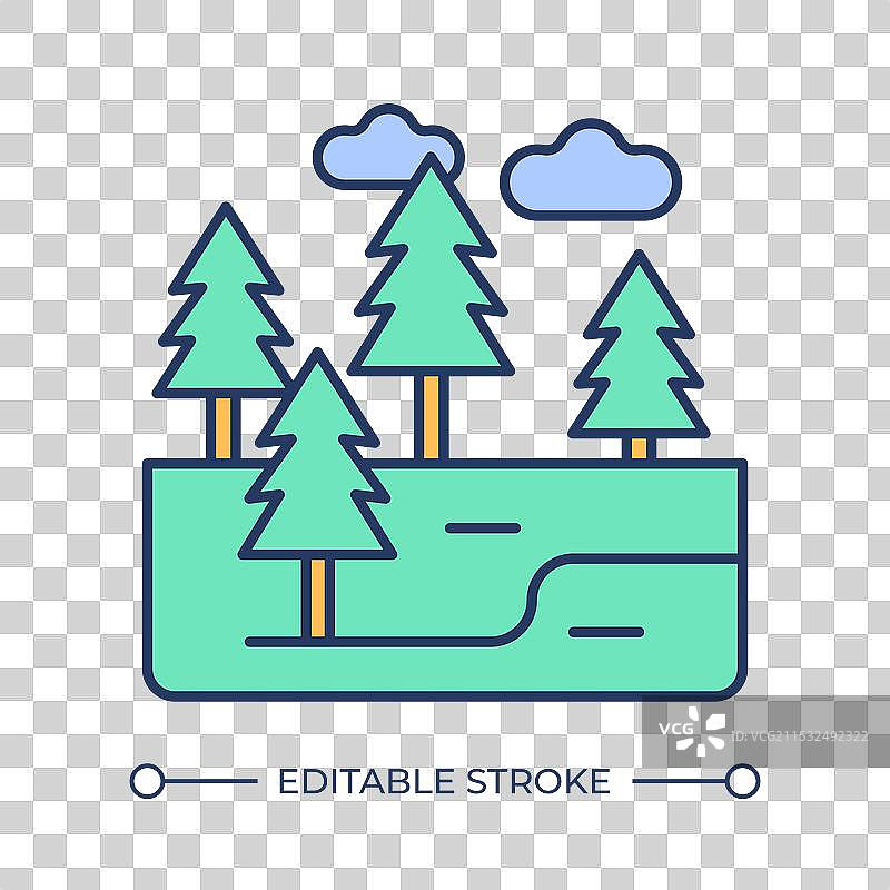 森林 RGB 颜色图标图片素材