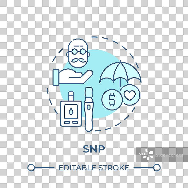SNP柔和蓝色概念图标图片素材