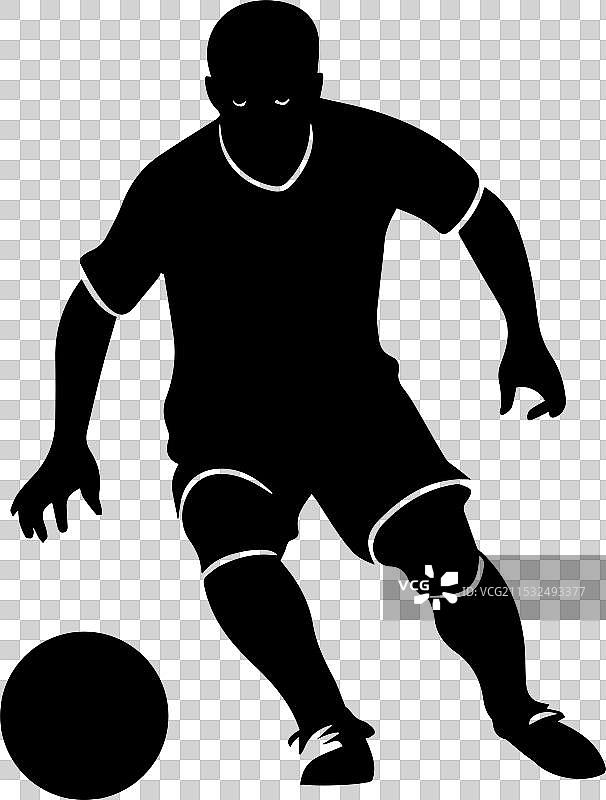 一名足球运动员的肖像图片素材