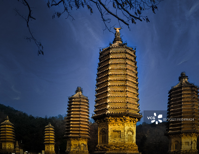 银山塔林图片素材