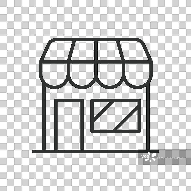 线条设计的商店店面零售店图片素材