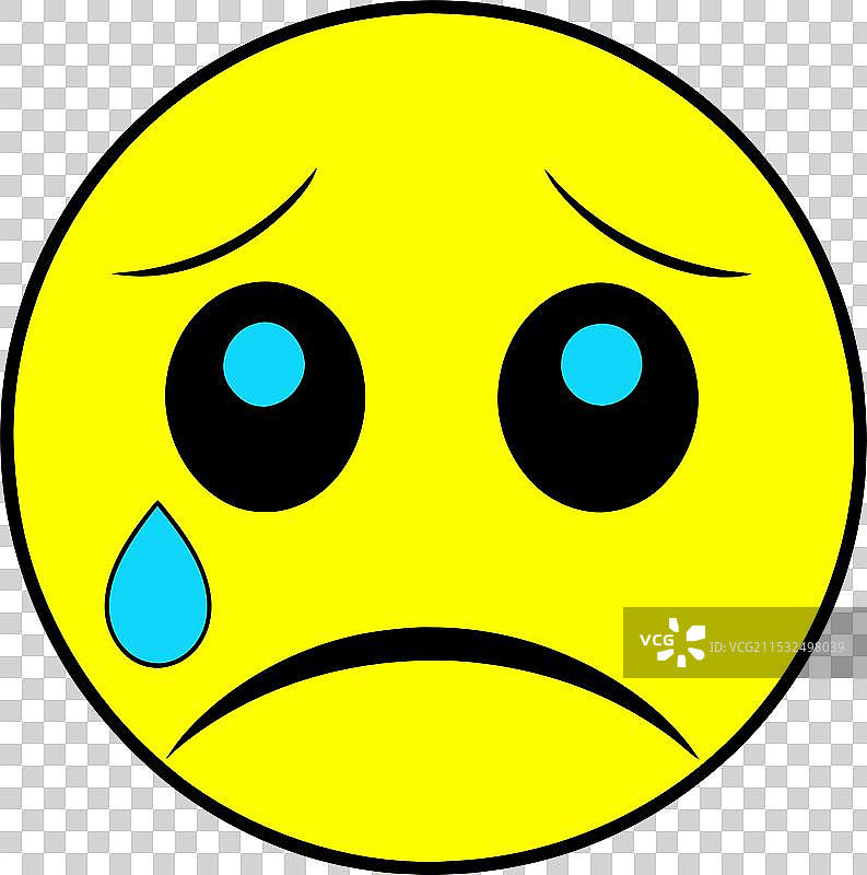 哭泣的表情符号图标图片素材