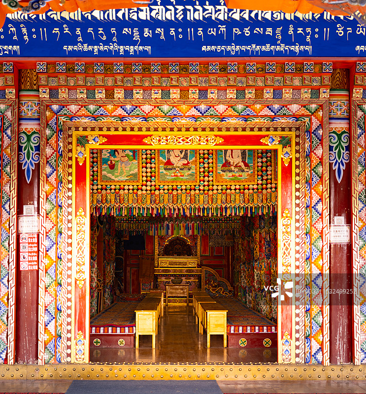 青海祁连阿柔大寺图片素材