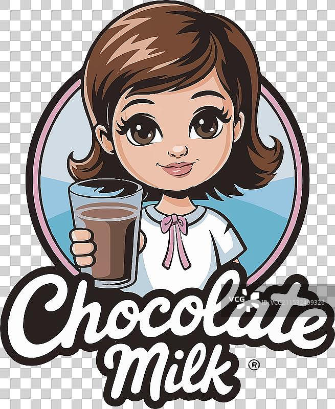 生产巧克力牛奶公司的标志图片素材