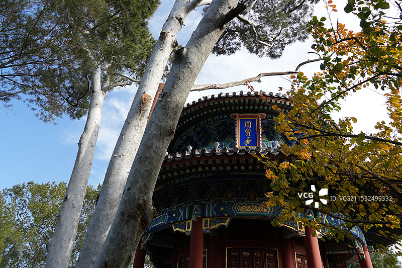 景山公园周赏亭图片素材