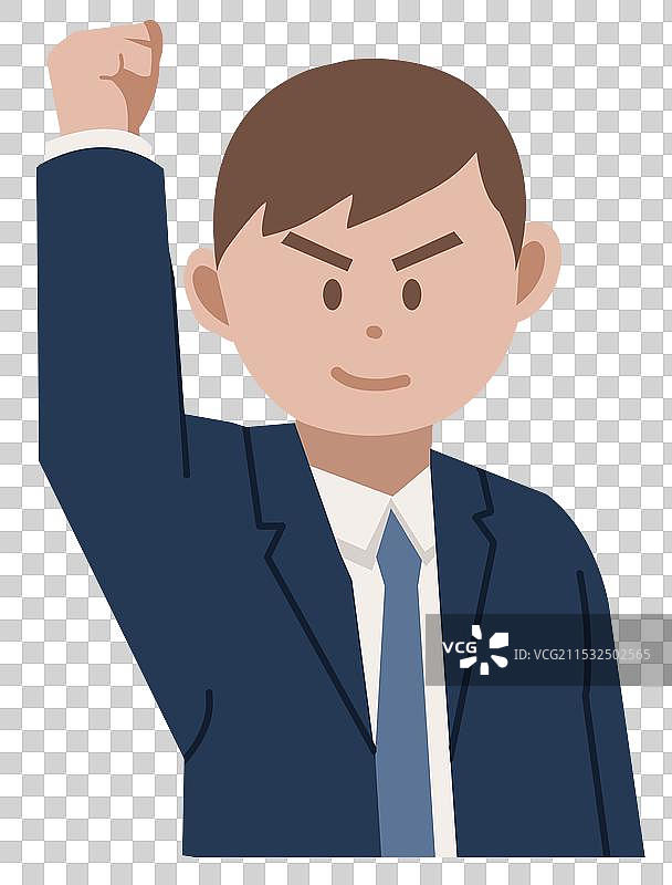 城市都市职场职业上班族打工士气销售奋斗努力工作辛苦斗志表情力量元素素材卡通插画图片素材