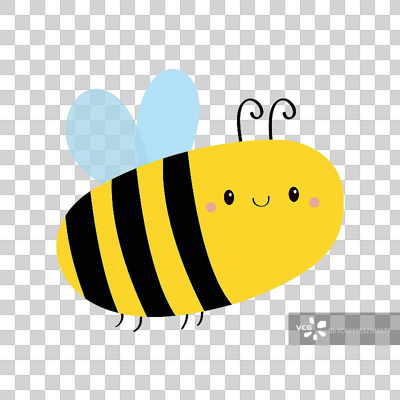 可爱的蜜蜂图标，大黄蜂，昆虫，蜜蜂，飞翔中图片素材