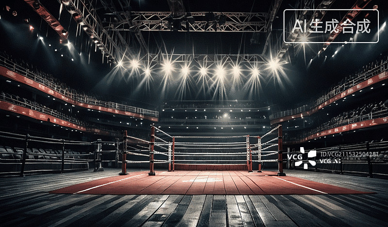 【AI数字艺术】拳击场图片素材