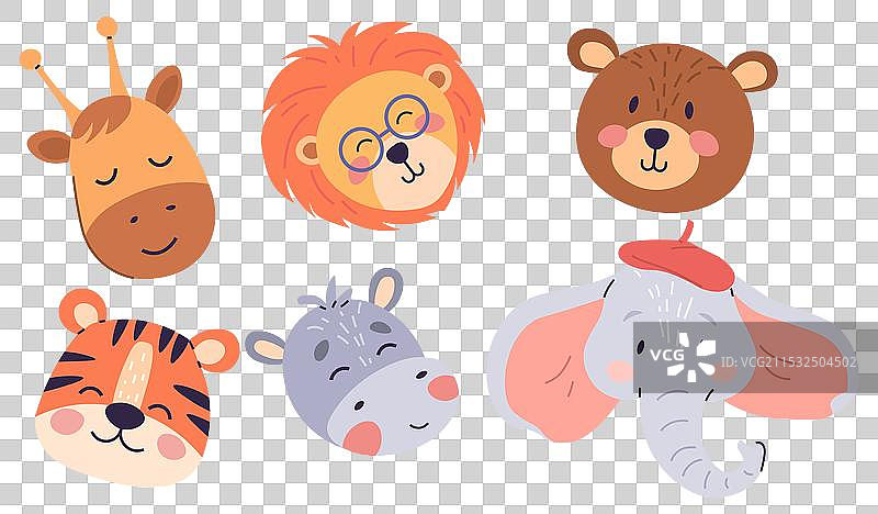 迷人的动物肖像，展现出顽皮的特征图片素材