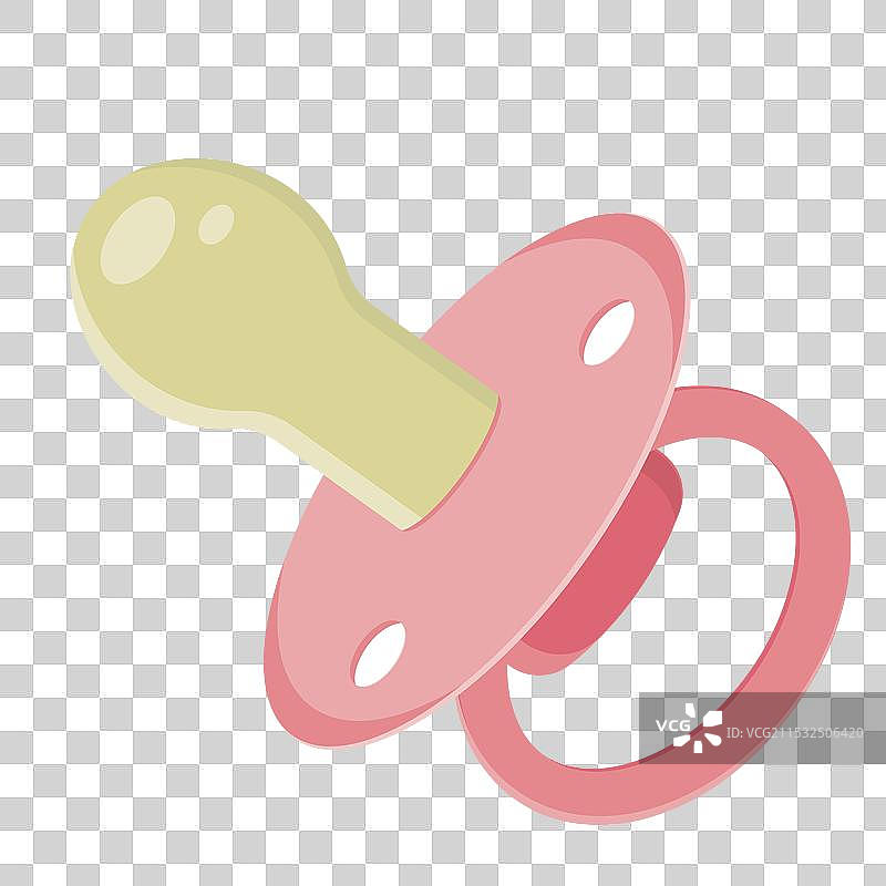 可爱的粉色橡胶或硅胶奶嘴图片素材