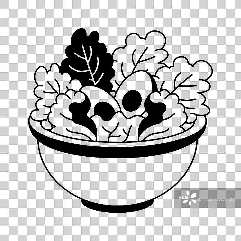 沙拉碗图片素材