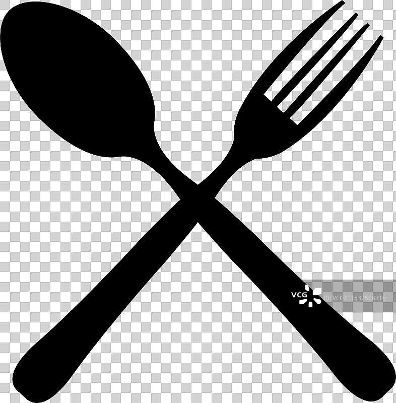 餐厅勺子图标 餐厅标志 酒店图片素材