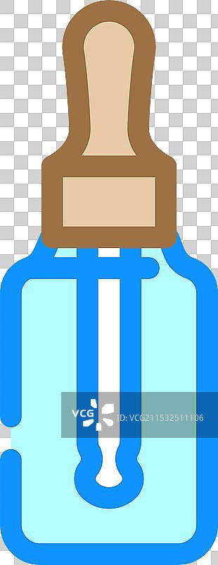 瓶子滴管玻璃包装颜色图标图片素材