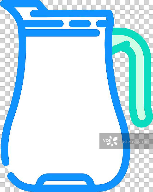 水壶玻璃包装颜色图标图片素材