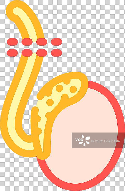 输精管切除手术彩色图标图片素材