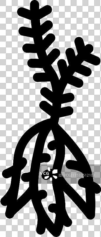 沙塔瓦里阿育吠陀草药线条图标图片素材