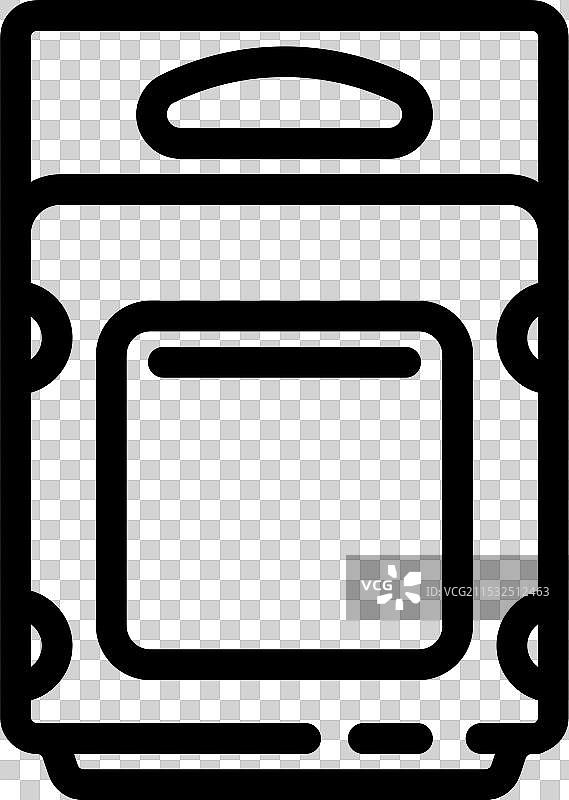 贝壳包装塑料包装线条图标图片素材