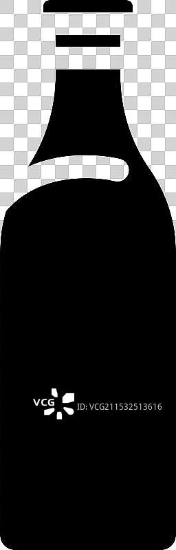 牛奶瓶玻璃包装图标图片素材