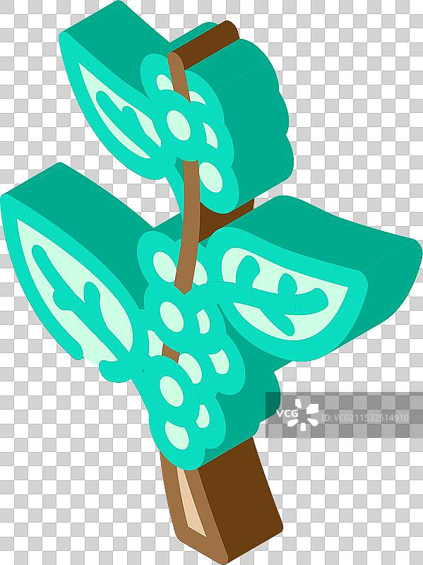 古古尔阿育吠陀草药等距图标图片素材