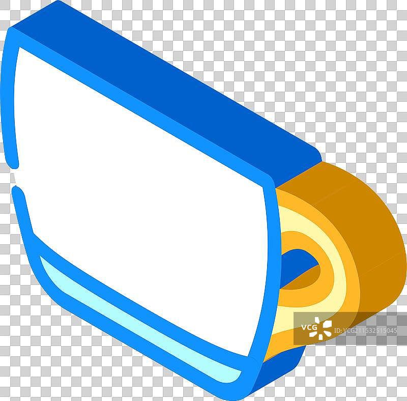 杯子玻璃包装等距图标图片素材