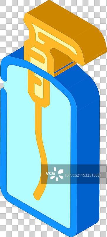 乳液瓶玻璃包装等距图标图片素材