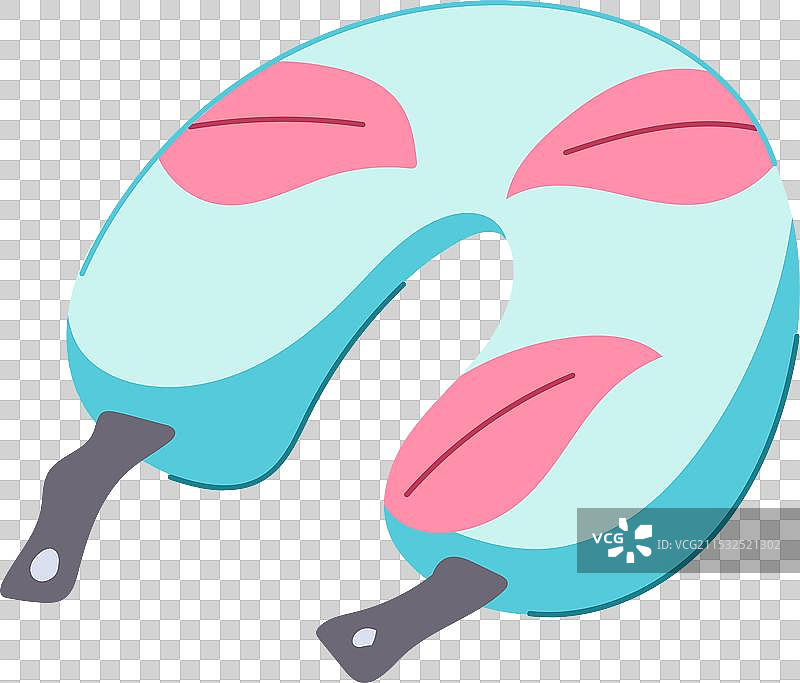 卡通人体工学飞机枕头图片素材