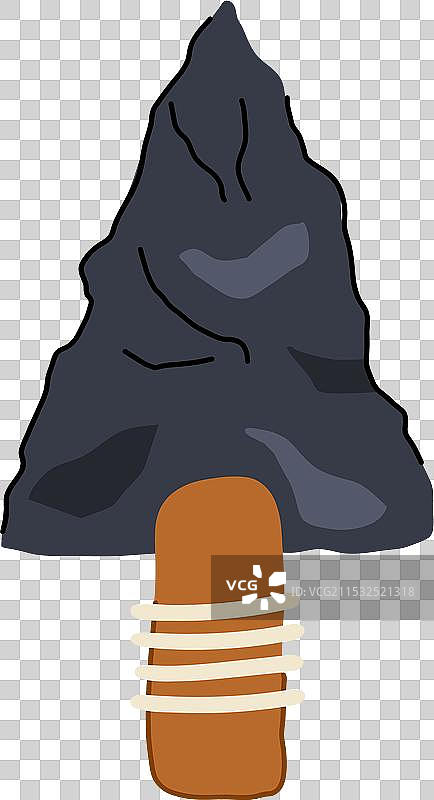 火石箭头卡通图案图片素材