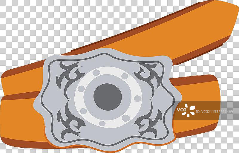 西部牛仔卡通腰带图片素材