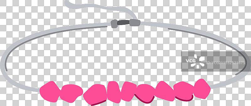 时尚女性卡通项圈图片素材