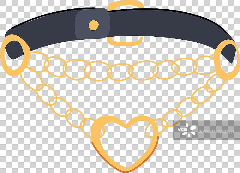 女性卡通项圈项链图片素材