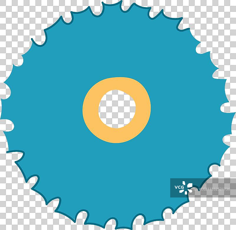 厚度圆锯片卡通图案图片素材