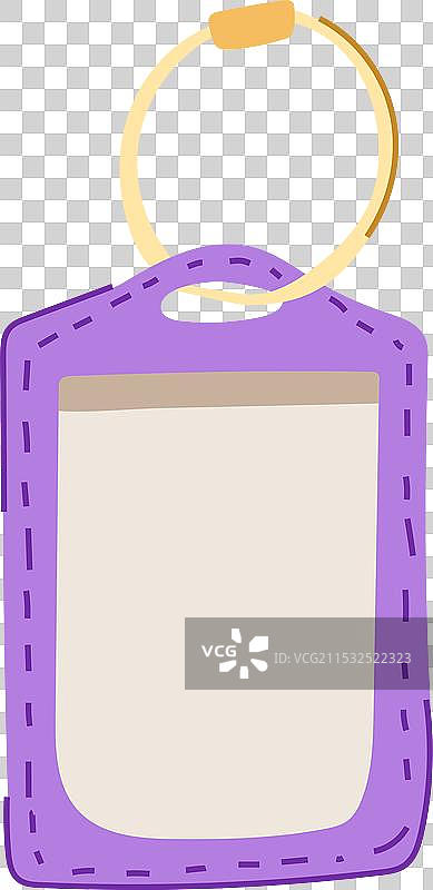 卡通行李标签识别图片素材