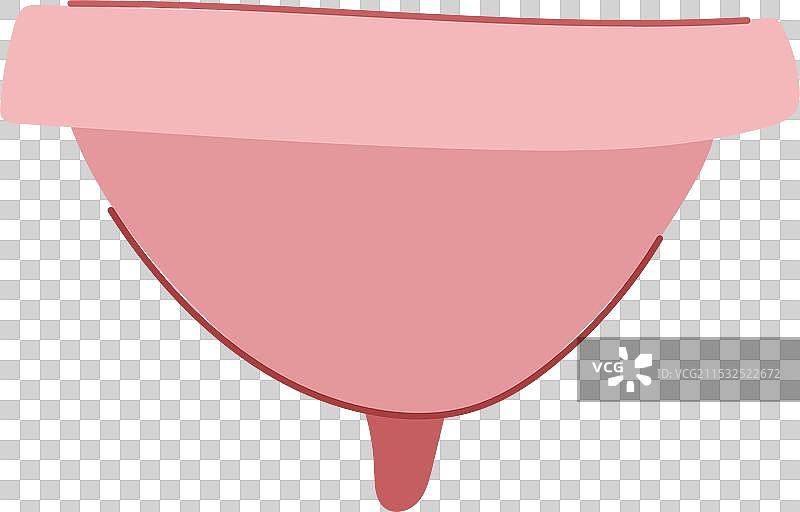 月经杯卡通图案图片素材