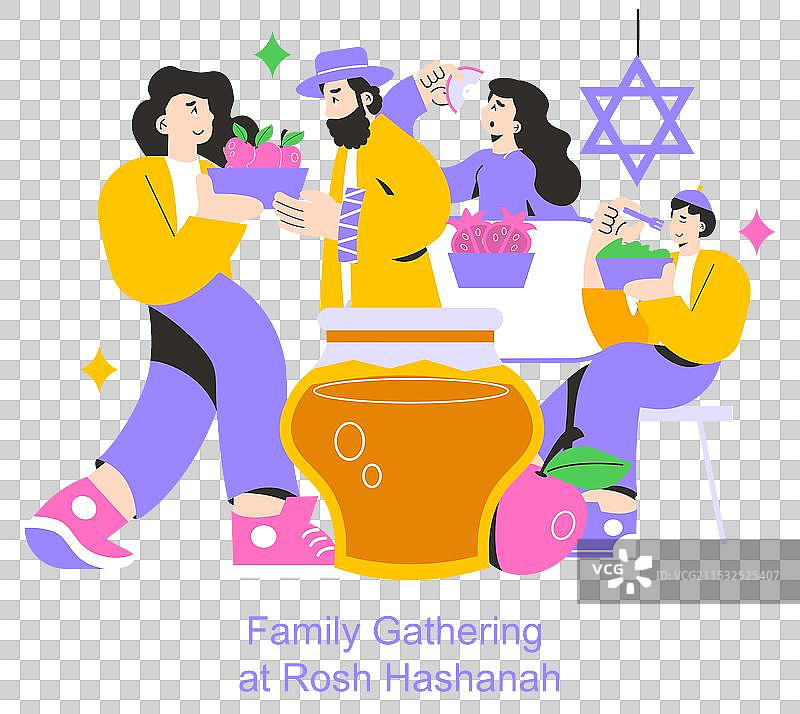 犹太新年平面设计图片素材