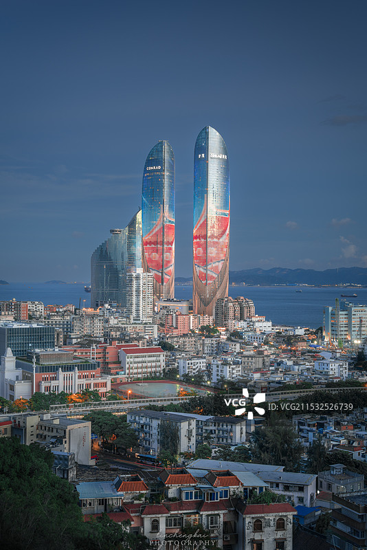 厦门三子塔图片素材