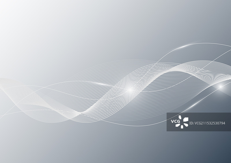 抽象的灰白色波浪线背景图片素材